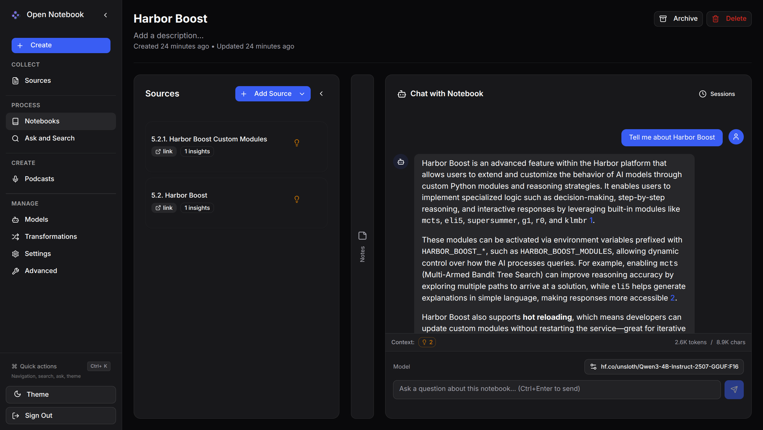 Open Notebook Screenshot