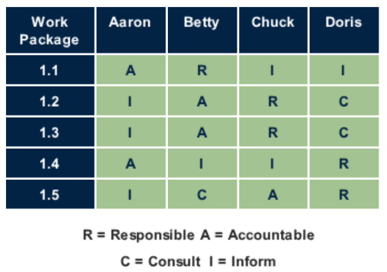 Responsibility Assignment Matrix