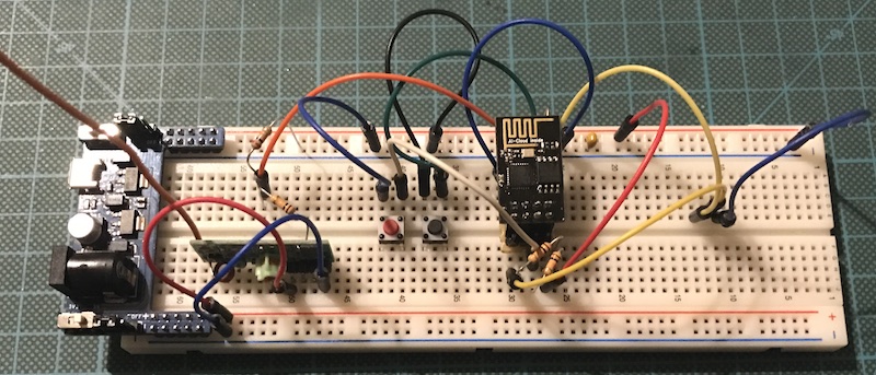image of breadboard wiring