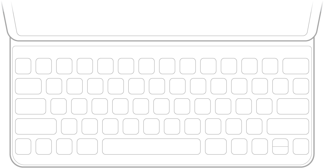 En illustration af Smart Keyboard.