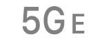 El icono de estado de 5G E.