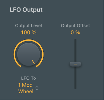 図。ModulatorのLFO出力パラメータ。