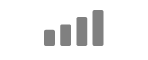 L’icône d’état de l’intensité du signal cellulaire (quatre barres).