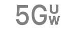 5G UW اسٹیٹس آئیکن۔