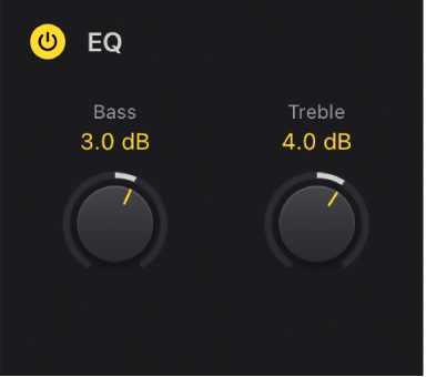 Figure. Vintage Electric Piano Equalizer parameters.
