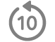 Die Taste „10 Sekunden zurückspringen“