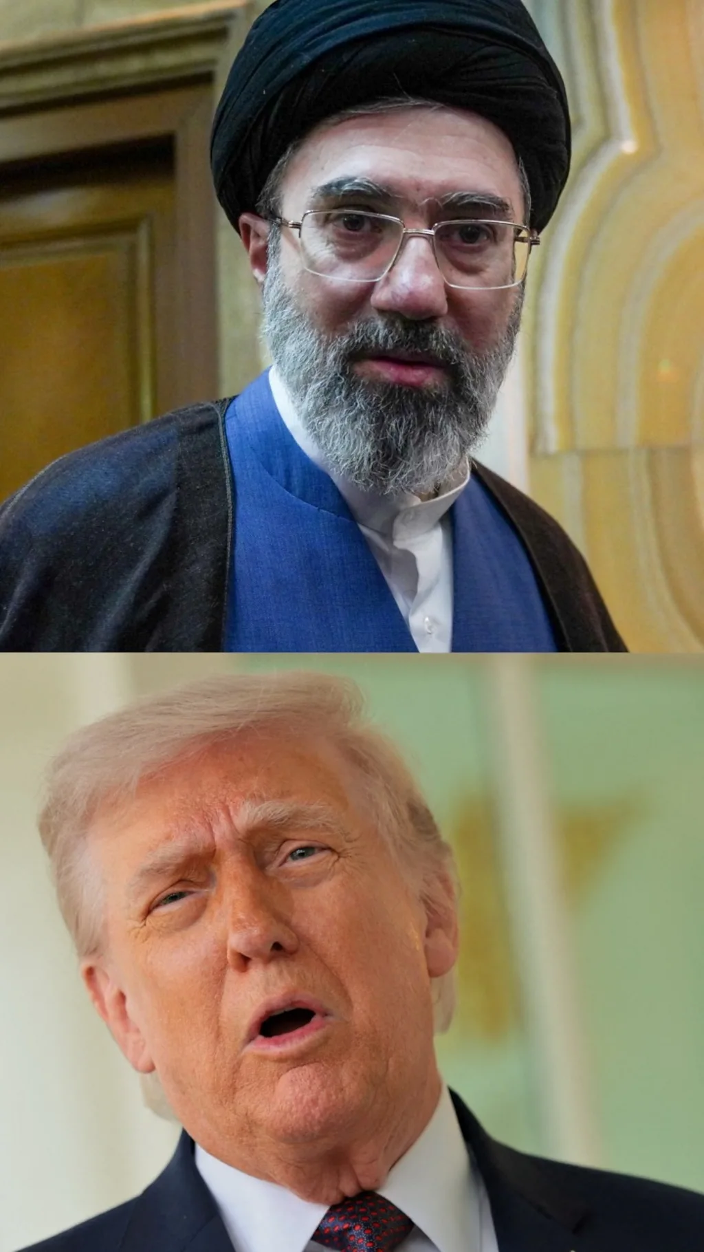 Трамп и новый лидер Ирана, коллаж