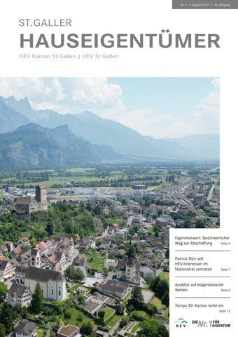 St.Galler Hauseigentümer August 2023