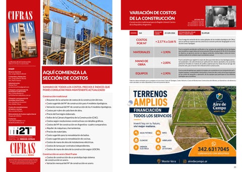 364_Revista CIFRAS Digital Julio 2026 - Costos gral