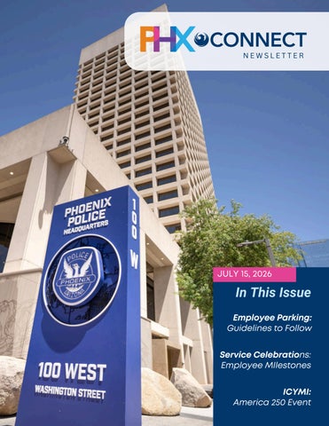 PHXConnect Newsletter July 15, 2026