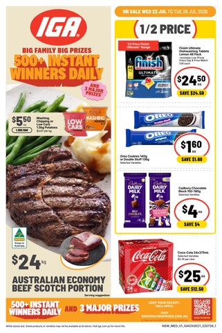 NSW - IGA Catalogue Plus (Mortdale, Paddington, North Sydney) 22.7.26
