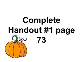 Complete Handout #1 page 73