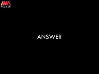 Acumen: Desi Tadka, The India Quiz