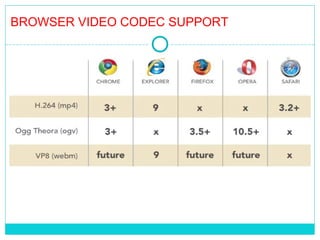 BROWSER VIDEO CODEC SUPPORT
 
