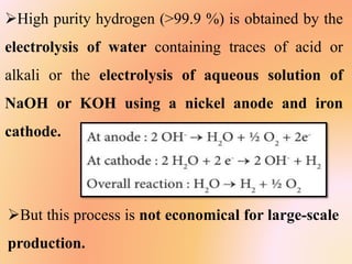 Hydrogen and its Compounds