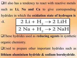 Hydrogen and its Compounds