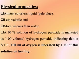 Hydrogen and its Compounds