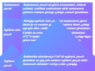 Âåãåòàòèâ
¿ðæèë
Âåãåòàòèâ¿ðæèëíüýñèéí õóâààãäàë, êîëîíèéí
çàäðàë, òàëëîìûí òàñðàëààð áîëîí âåãåòàòèâ
ýðõòíèéòóñãàéýðõòýí ¿¿ñãýõçàìààð ÿâàãäàíà.
Áýëãèéíáóñ
¿ðæèë
Æèíõýíýáýëãèéí áóñ¿ðæèëíüâåãåòàòèâýñèéí
äîòîð þì óó òóñãàéýðõòýí ñïîðàíãèéí äîòîð ¿¿ññýí
íýãýñò ñïîð, çîîñïîðûíòóñëàìæòàéãààð ÿâàãäàíà.
Çîîñïîð íüøèëá¿¿ðòýéãýýðýýñïîðîîñÿëãàãäàõ
áºãººäõýñýãõºäºëæÿâñíûäàðààøèëá¿¿ðýýãýýæ
ýñèéí õàíààð á¿ðõýãäýíøèíýáèåóðãóóëíà.
Áýëãèéí
¿ðæèë
Àìüäðàëûíòîõèðîìæã¿éíºõöºëäáýëãèéí¿ðæèë
ÿâàãäàõ áàýíý¿åäòóñãàéáýëãèéí ýñ¿¿äáîëîõ
ãàìåòóóäáîëîâñîð÷íèéëýí çèãîò¿¿ñãýíý.
 