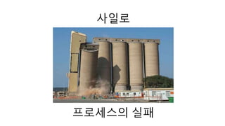 사일로 
프로세스의 실패 
 