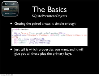 Using SQLite