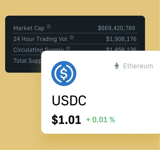 Stablecoin analytics dashboard showing TrueUSD price, market cap, and real-time holder data powered by Moralis Data API.