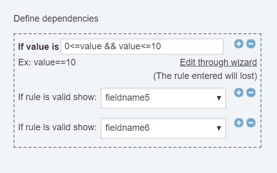 Calculated Fields, Manual Rule