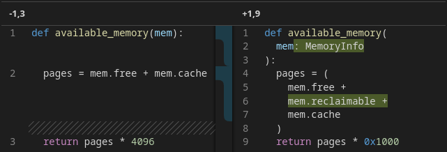 Style changes are hidden in SemanticDiff