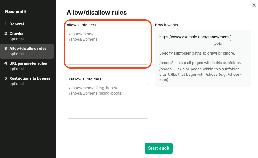 Configuring Site Audit image 7