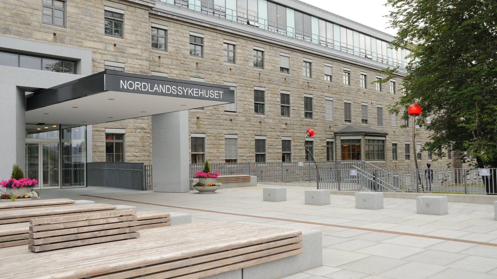Fasaden på Nordlandssykehuset i Bodø