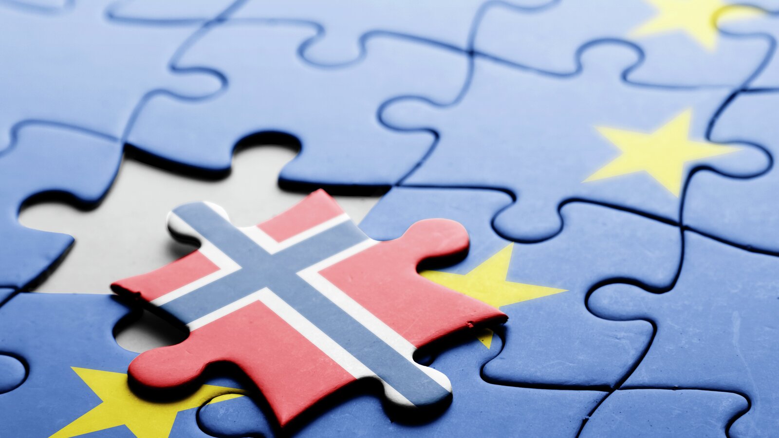 Norges forhold til EU illustrert ved et puslespill
