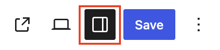 Block settings icon