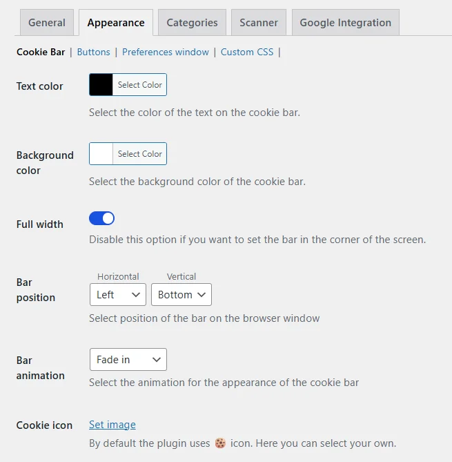 Flexible Cookies Style Add-on - cookie bar customizer for WordPress Flexible Cookies Style Add-on - cookie bar customizer for WordPress