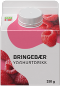 Bringebær yoghurtdrikk