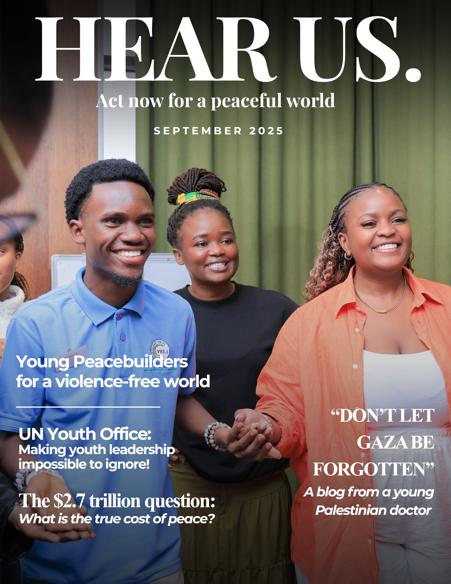 An illustration for the September edition of the Hear Us newsletter