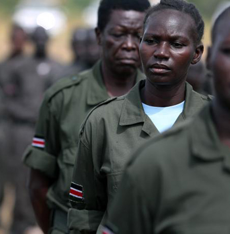 Photo of women in military unifroms