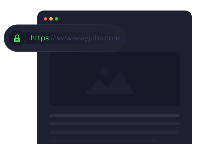 A one-click SSL certificate issued for a site